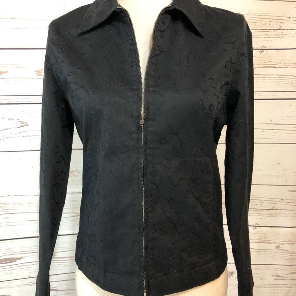 Talbots Embroidered lightweight jacket